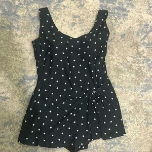 Coldwater Creek Black Skirted Swimsuit